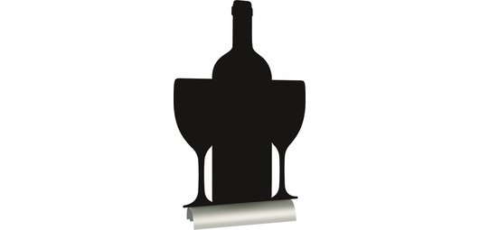 Ardoise de table SILHOUETTE 'Vin'