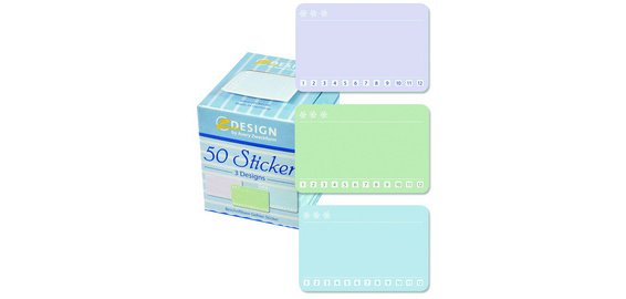 ZDesign Sticker Mois congélation - Rouleau de 50