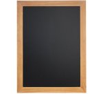 Ardoise murale UNIVERSAL, avec cadre en bois, teck