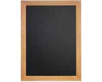 Krijtbord wandmodel UNIVERSAL met houten kader - teak