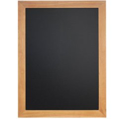 Ardoise murale UNIVERSAL, avec cadre en bois, teck