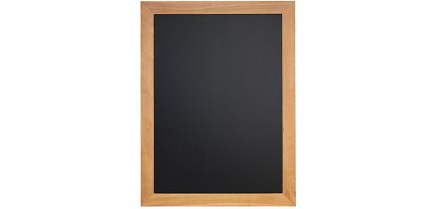 Kreidetafel Wandmodell UNIVERSAL mit Holzrahmen - Teak
