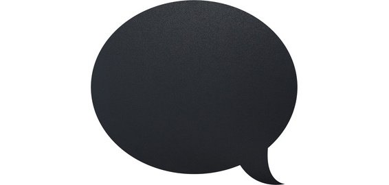 Ardoise murale SILHOUETTE 'Bulle'