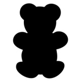 Ardoise murale SILHOUETTE 'Ours'