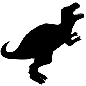 Krijtbord SILHOUETTE 'dino'