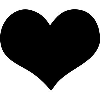 Ardoise murale SILHOUETTE 'Coeur'