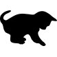 Ardoise murale SILHOUETTE 'Chat'