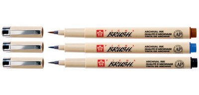 Feutre pinceau PIGMA BRUSH, noir