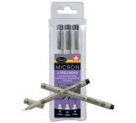 Feutre PIGMA MICRON, étui de 3, noir