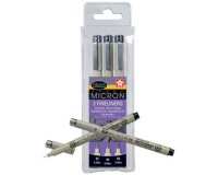 Feutre PIGMA MICRON, étui de 3, noir