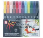 Stylo pinceau Koi Coloring Brush, étui de 12