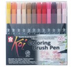 Stylo pinceau Koi Coloring Brush, étui de 24