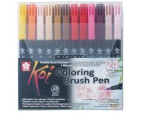Stylo pinceau Koi Coloring Brush, étui de 24