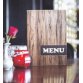 Protège-menus DESIGN WOOD, A4, marron