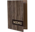 Protège-menus DESIGN WOOD, A4, marron