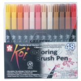 Stylo pinceau Koi Coloring Brush, étui de 48