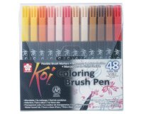 Stylo pinceau Koi Coloring Brush, étui de 48
