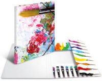 Map met elastieken 'Kleuren' karton A4