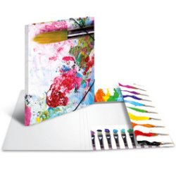 Map met elastieken 'Kleuren' karton A4