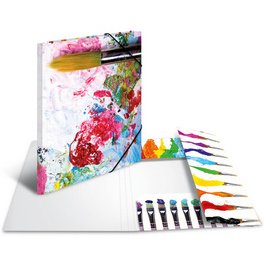 Chemise à élastiques 'Couleurs', carton, A4