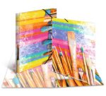 Chemise à élastiques 'Pinceaux', carton, A4