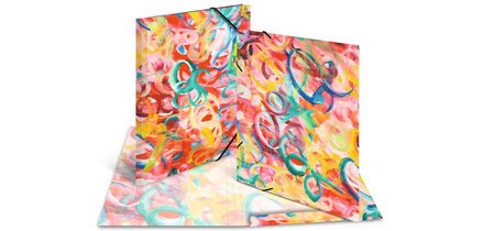 Chemise à élastiques 'Peinture', carton, A4