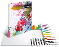 Chemise à élastiques 'Couleurs', carton, A3