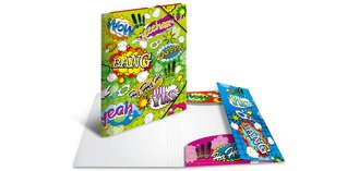 Chemise à élastiques 'Comics', PP, A4