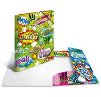 Chemise à élastiques 'Bandes dessinées', PP, A3