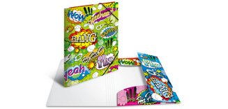 Chemise à élastiques 'Bandes dessinées', PP, A3