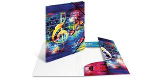 Chemise à élastiques 'Artline', PP, A3, Music