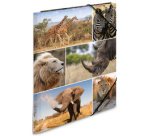 Chemise à élastiques 'animaux d'afrique', en carton,