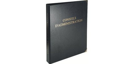 Registre reliure conseils d'administration 4 anneaux avec recharge 32 x 26 cm 100 feuillets