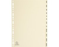 Indices 12 Pt Jan-Dec A4 Card Ivory - Ivory