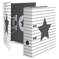 Classeur à levier 'Stars', pointillés en blanc, A4