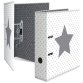 Classeur à levier 'Stars', pointillés en blanc, A4