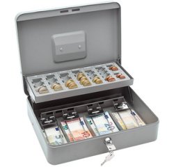 Caisse à monnaie standard PLUS, gris