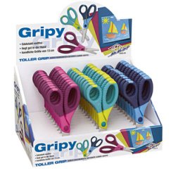 Ciseaux de bricolage Gripy, rond, longueur: 130 mm