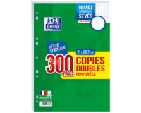 Copies doubles perforées, A4, seyès, Offre Spéciale