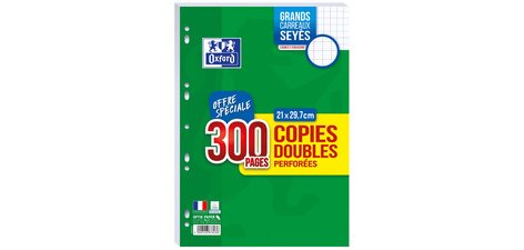 Copies doubles perforées, A4, Seyès, Offre Spéciale
