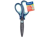 Ciseaux scolaires griffix, rond, bleu, pour gauchers