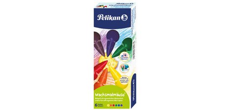 Crayons de cire souris, assorti, set cadeau de 6
