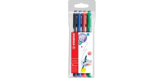 Viltstift STABILO pointMax 488/12 assorti etui à 12 stuks