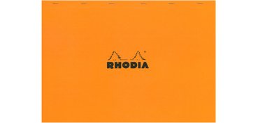 Bloc agrafé No. 38, format A3, quadrillé 5x5, orange