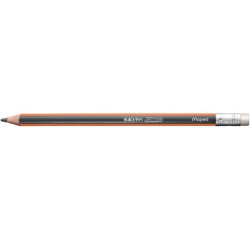 BLACK'PEPS JUMBO pencil, with eraser