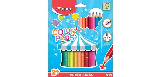 Kleurpotlood Maped Color'Peps My First set á 12 kleuren