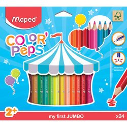 En_lapices de colores maped color peps jumbo blister de 18 colores