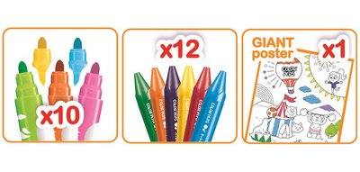 ma première valise à dessin COLOR'PEPS, 23 pièces,