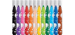 Feutre coloriage maped color'peps maxi triangulaire encore ultra-lavable pointe bloquée large pochette 12 unités