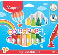 En_rotulador maped color peps early age jumbo caja de 24 colores